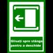 Placuta de iesire glisati spre dreapta pentru a stanga